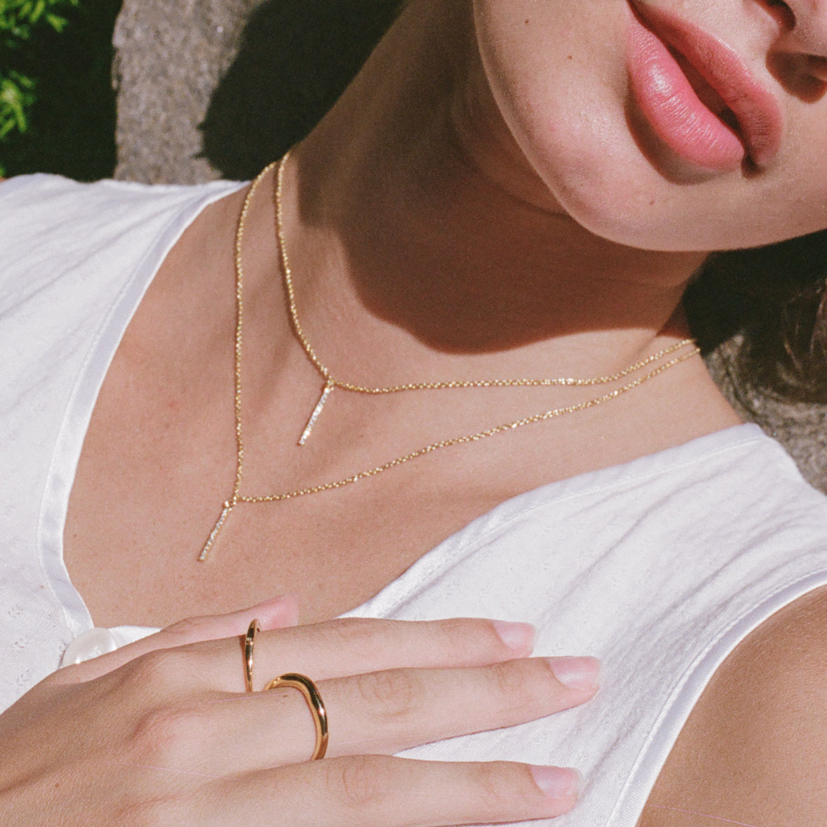 Curve Vermeil Ring | Gold Vermeil | Model Image 2 | Uncommon James