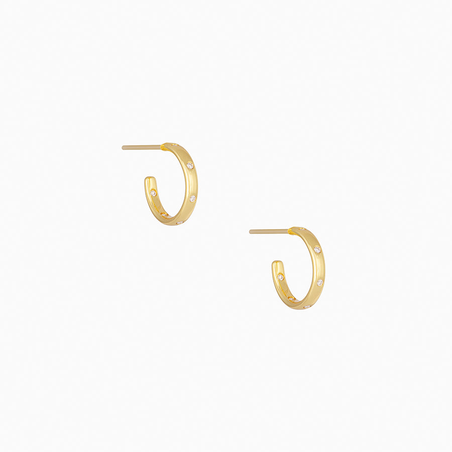 Always Vermeil Huggies | Gold Vermeil | Product Detail Image | Uncommon James