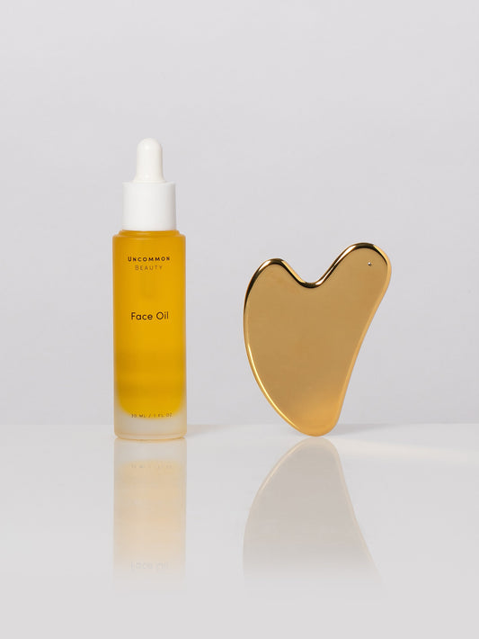 Face Oil and Gua Sha Duo | Product Image | Uncommon Beauty