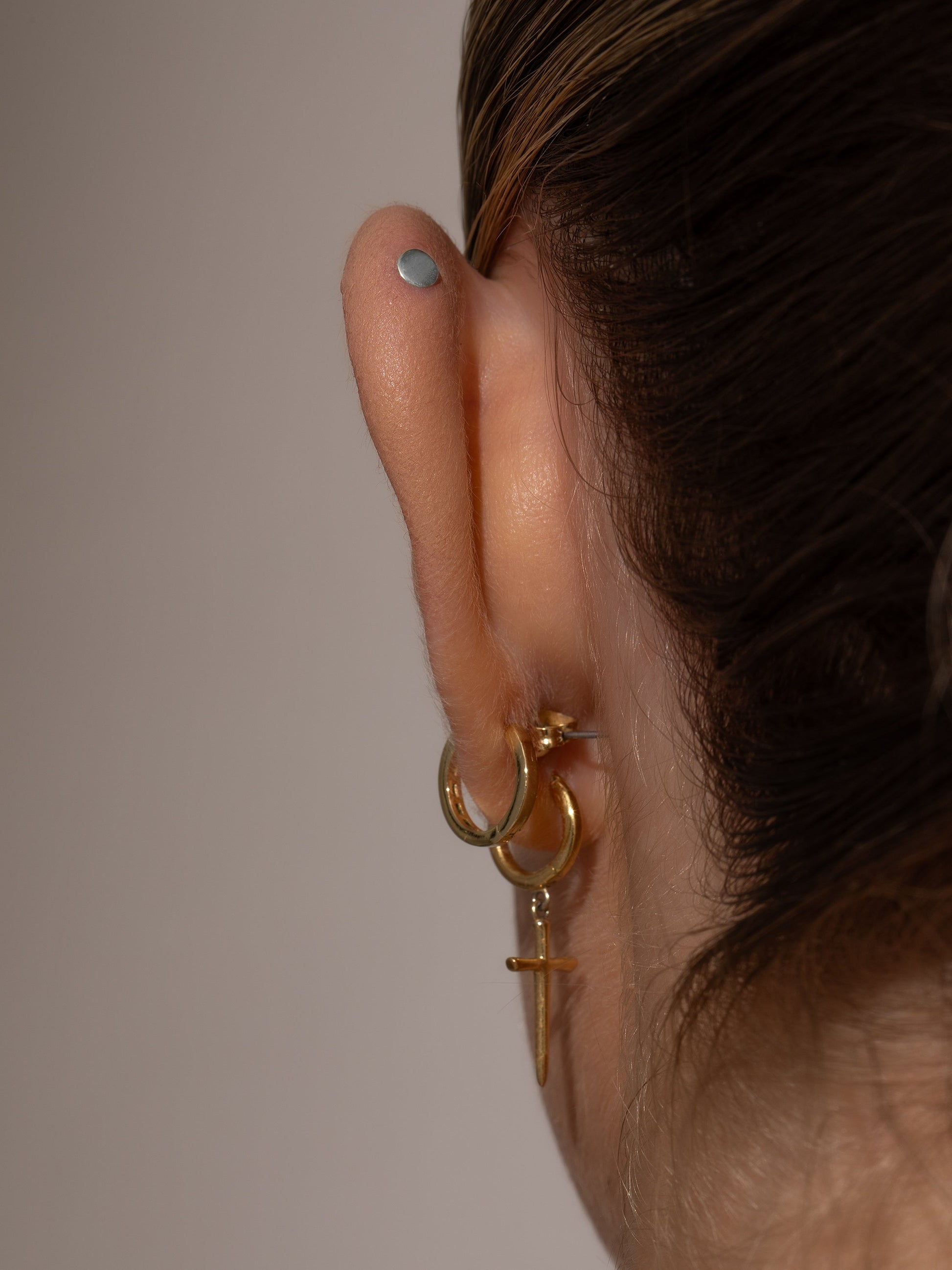 Flat Back Earring | Sterling Silver | Product Image | Uncommon James
