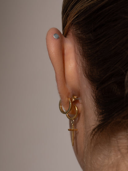 ["Flat Back Earring ", " Sterling Silver ", " Product Image ", " Uncommon James"]