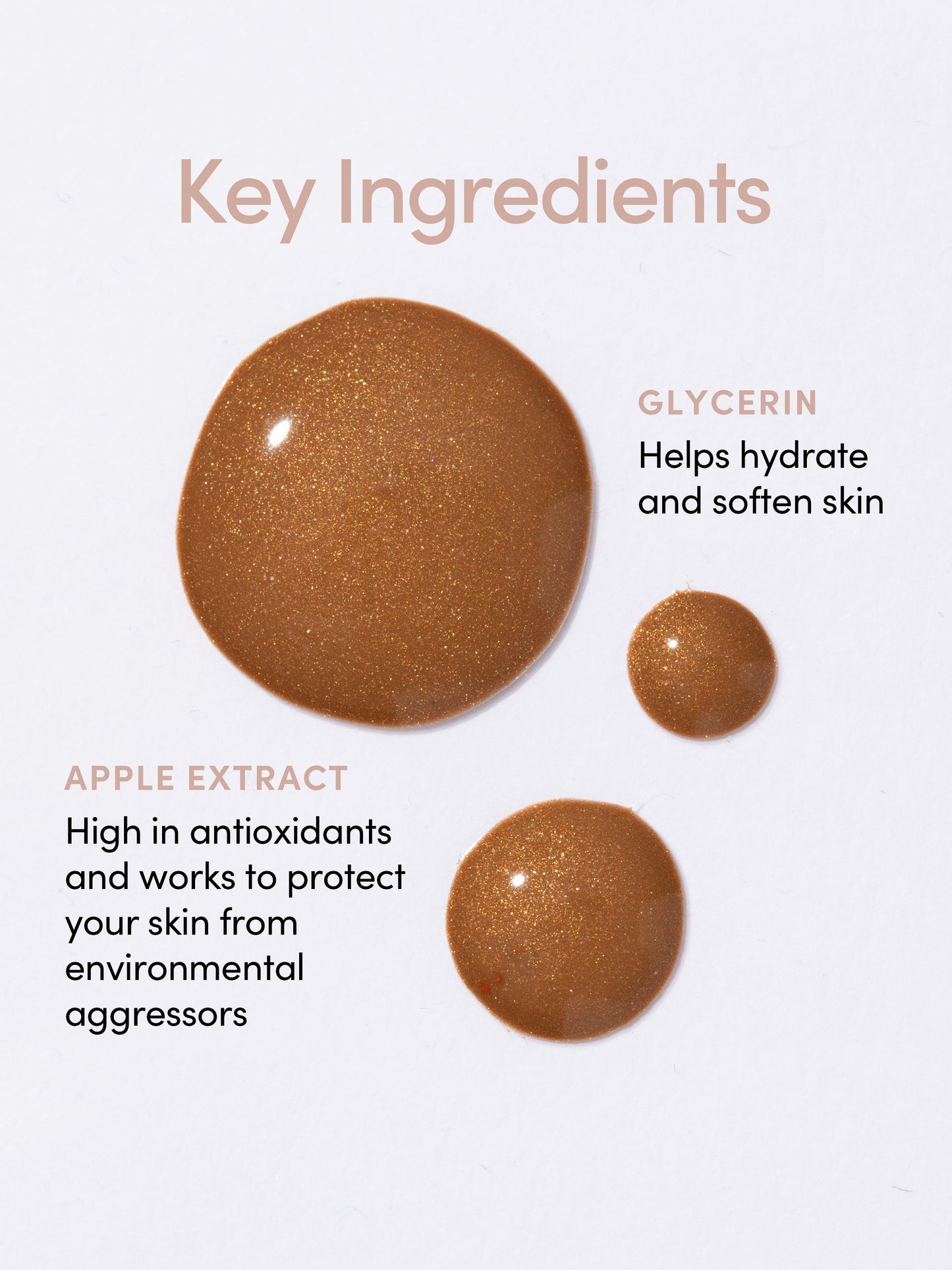 Bronzing Drops | 33ml // 1.164 fl oz. | Key Ingredients Image | Uncommon Beauty