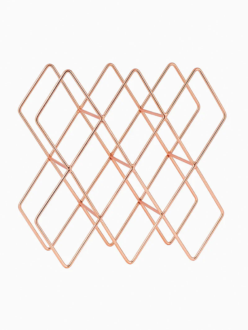 Copper Wine Rack | Product Image | Uncommon Lifestyle