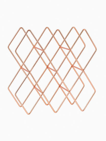 ["Copper Wine Rack ", " Product Image ", " Uncommon Lifestyle"]