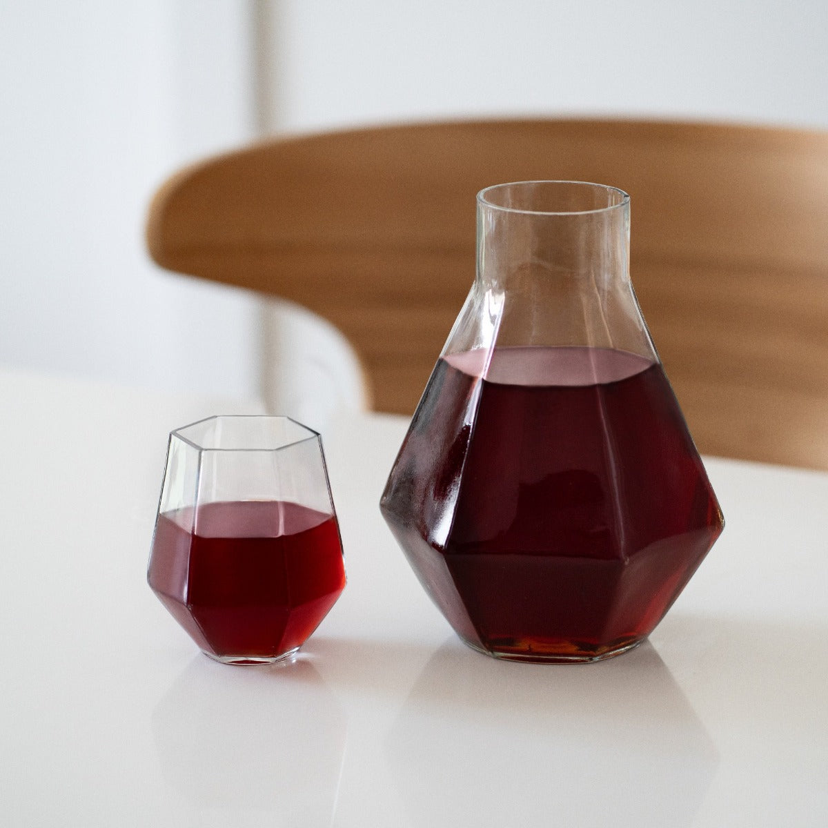 Geometric Wine Decanter | Lifestyle Image | Uncommon James Home