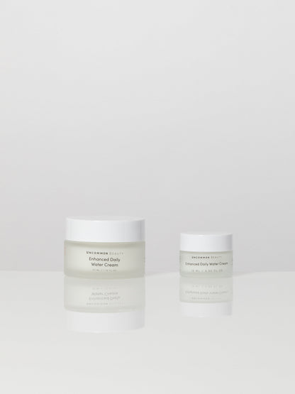 ["Enhanced Daily Water Cream ", " Full Size / 1.76 fl oz ", " Product Image ", " Uncommon Beauty"]