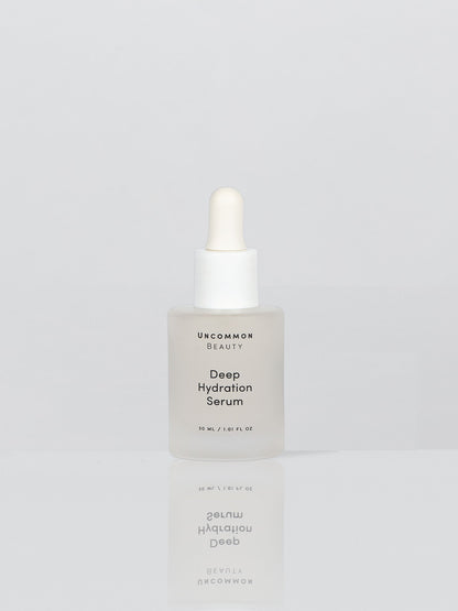 ["Deep Hydration Serum ", " Product Image ", " Uncommon Beauty"]