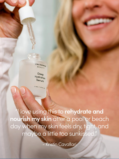 ["Deep Hydration Serum ", " Product Image ", " Uncommon Beauty"]