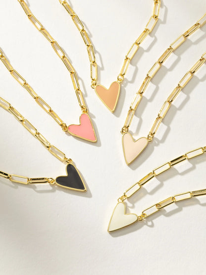 ["Enamel Heart Necklace"]