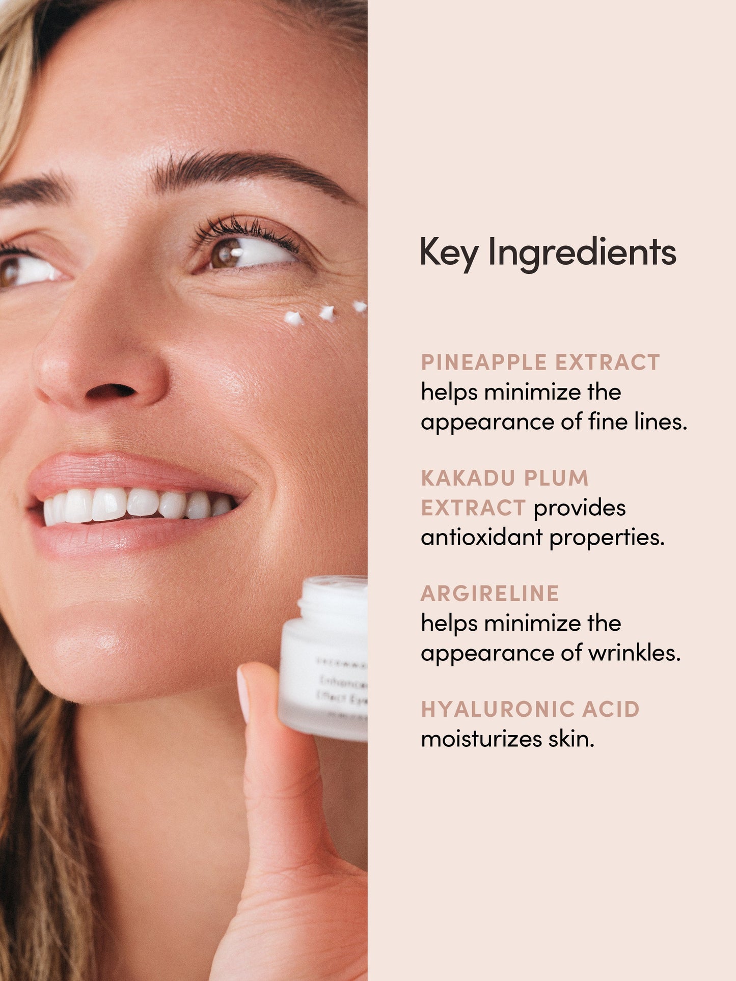 Enhanced Triple Effect Eye Cream | 20 ml // 0.67 fl oz | Key Ingredients Image | Uncommon Beauty