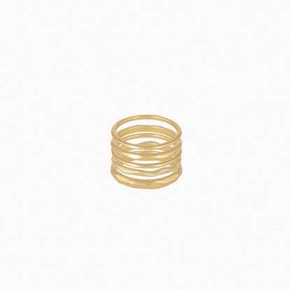 ["Forever Stack Vermeil Ring Set ", " Gold Vermeil ", " Product Detail Image ", " Uncommon James"]