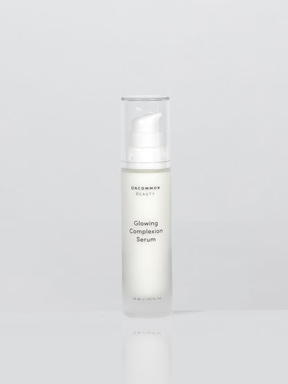 ["Glowing Complexion Serum ", " 30 ml // 1.01 fl oz ", " Product Image ", " Uncommon Beauty"]