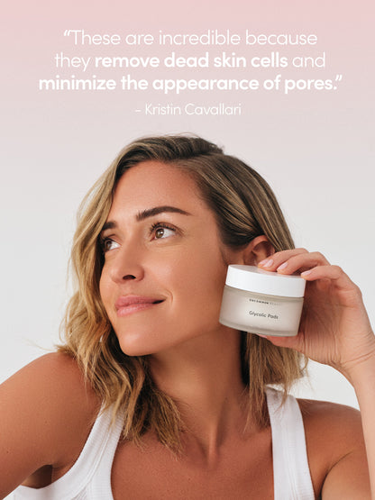 ["Glycolic Pads ", " 48 ml // 1.62 fl oz ", " Review Image ", " Uncommon Beauty"]