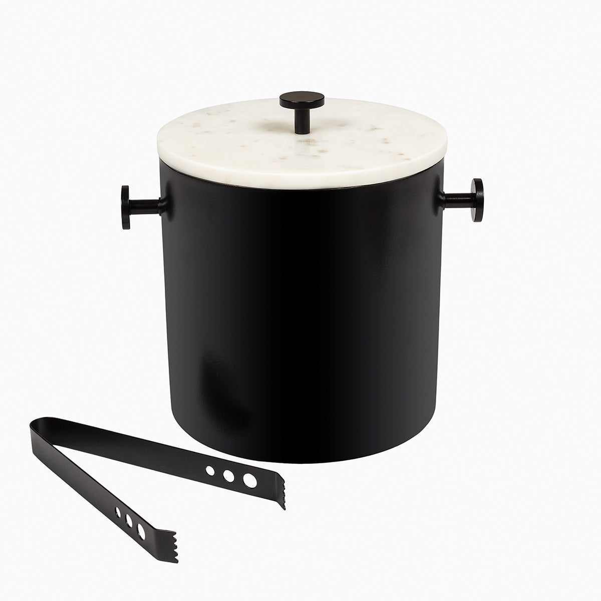 Black and Marble Ice Bucket | Product Image | Uncommon James Home