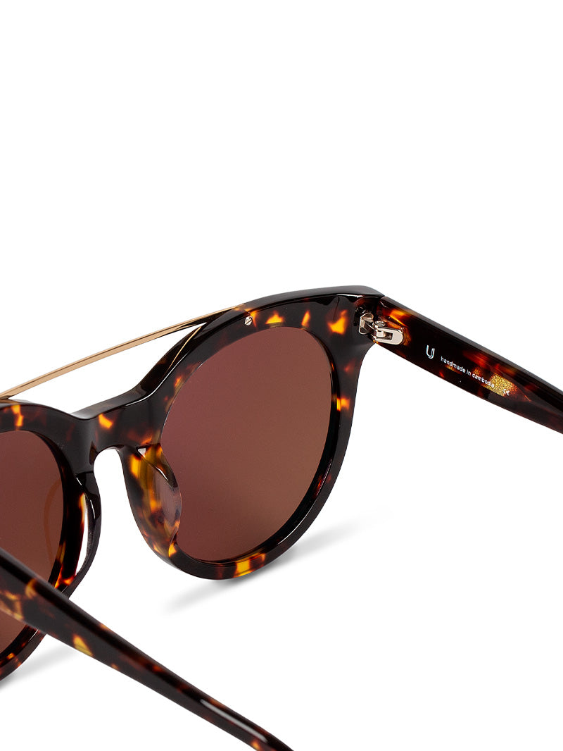 Brow Bar Round Sunglasses | Tort | Product Image | Uncommon Lifestyle