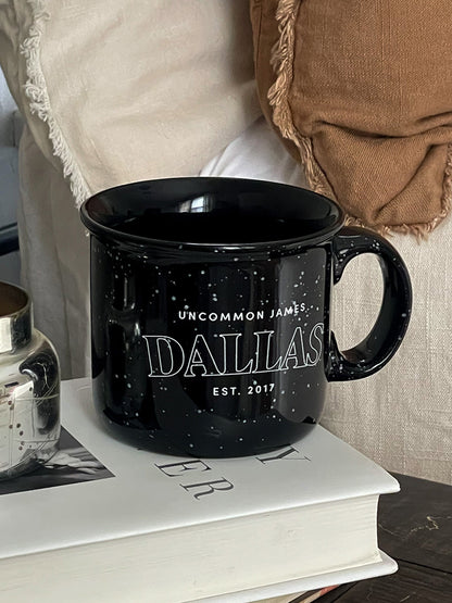 ["Dallas Mug ", " Black ", " Lifestyle Image ", " Uncommon James Home"]