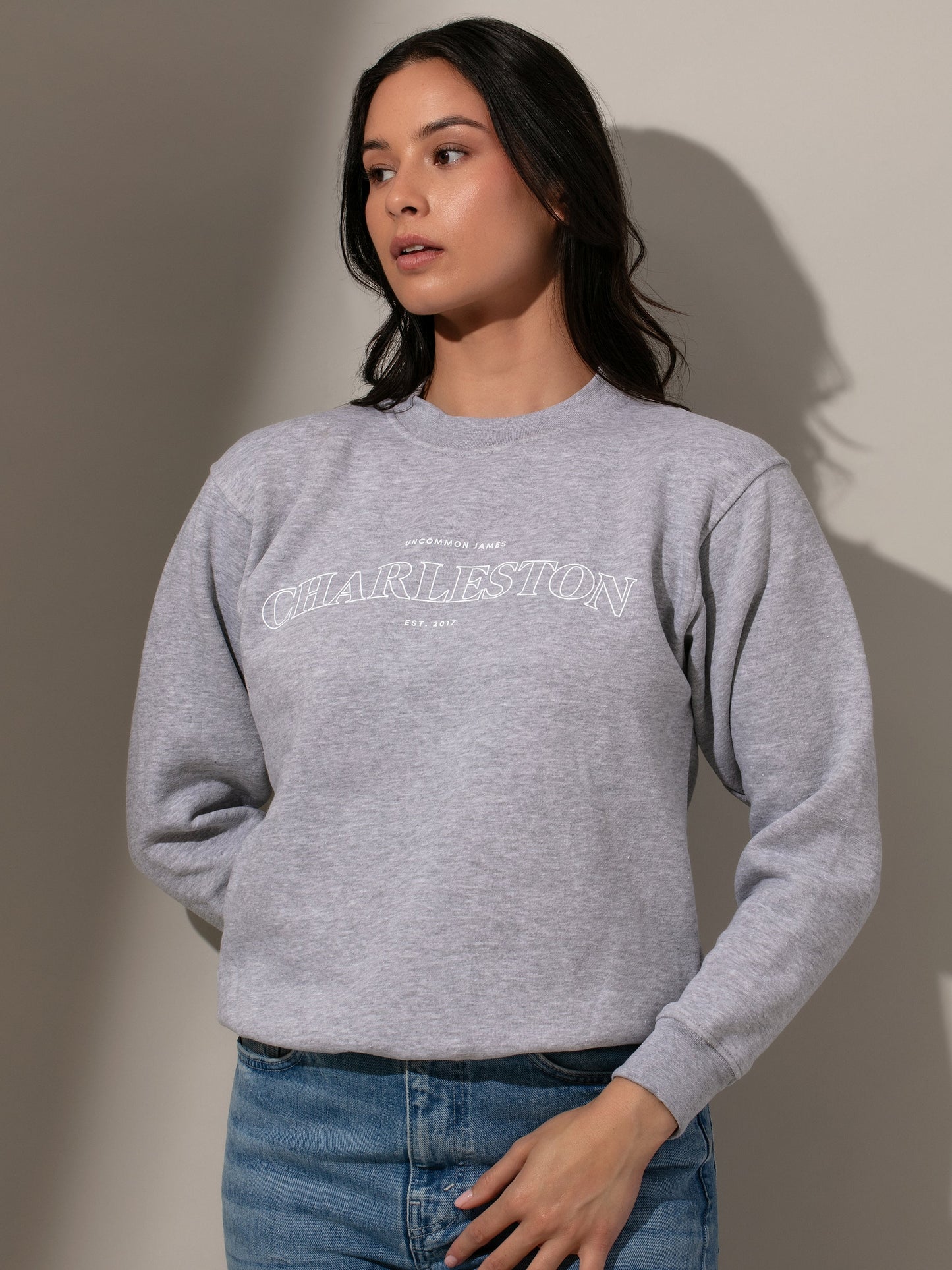 Charleston Sweatshirt | Ash | Model Image 2 | Uncommon Lifestyle