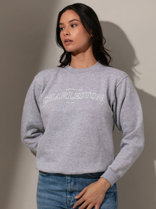 Charleston Sweatshirt | Ash | Model Image 2 | Uncommon Lifestyle