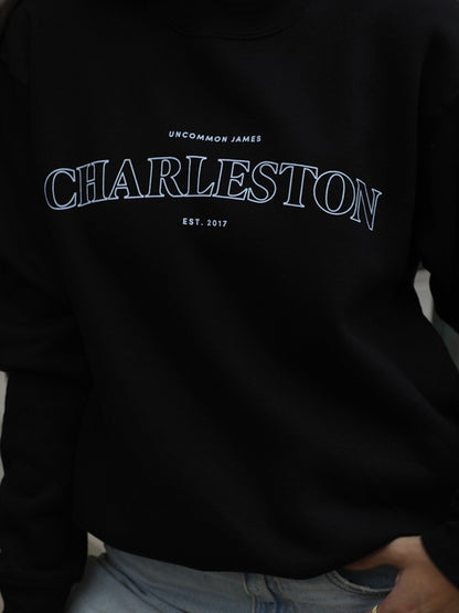 ["Charleston Sweatshirt ", " Black ", " Model Image ", " Uncommon Lifestyle"]