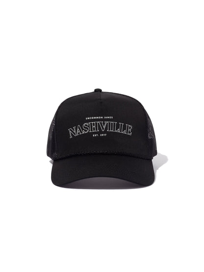 ["Nashville Trucker Hat ", " Black ", " Product Image ", " Uncommon Lifestyle"]