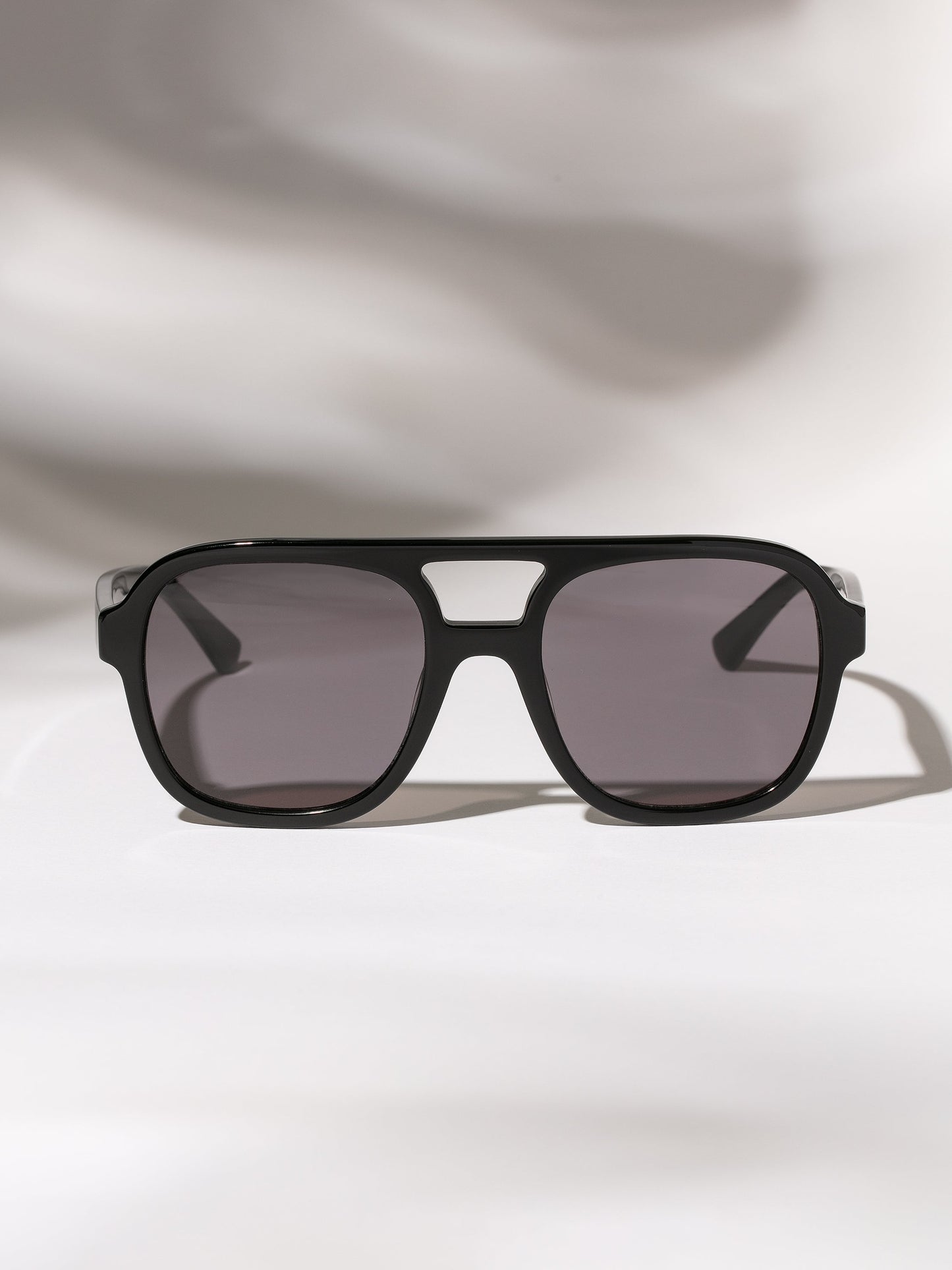 Retro Aviator Sunglasses | Black | Product Detail Image | Uncommon Lifestyle