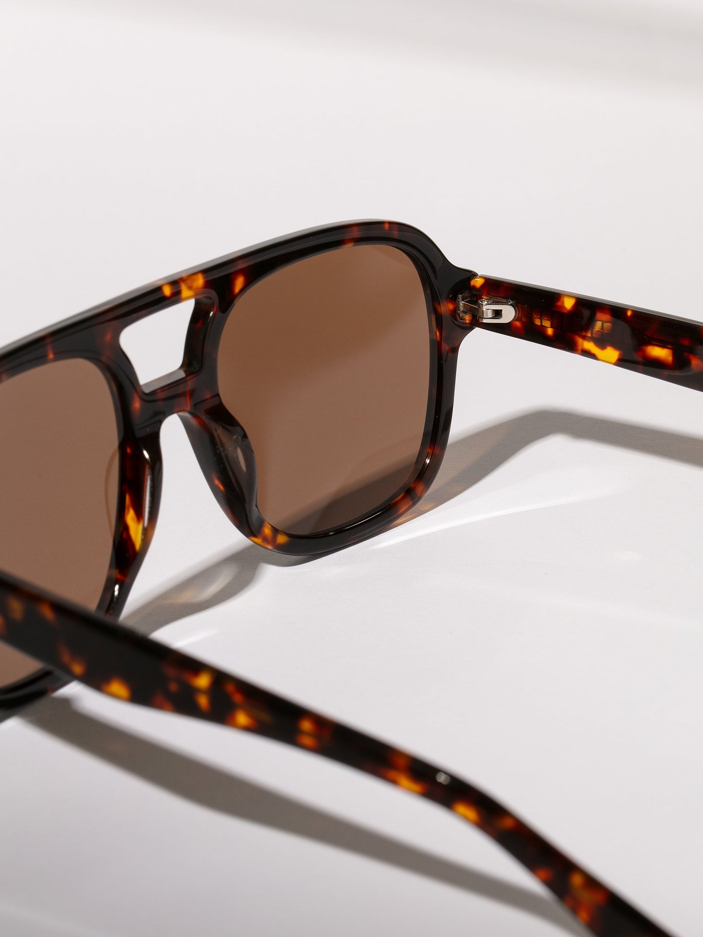 Retro Aviator Sunglasses | Tort | Product Detail Image 2 | Uncommon Lifestyle