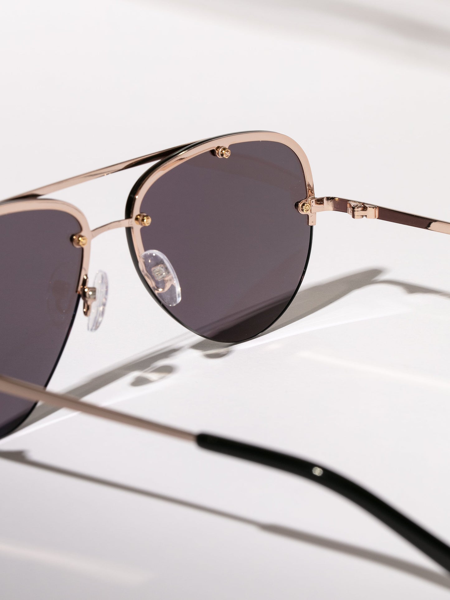 Straight Shooter Aviator Sunglasses | Gold | Product Detail Image 2 | Uncommon Lifestyle