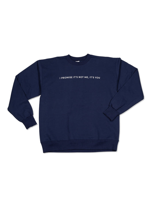 You're the Problem Sweatshirt | Navy | Model Image 3 | Uncommon Lifestyle