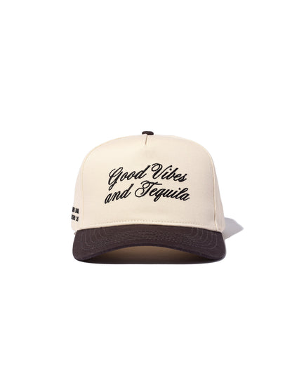["Tequila Vibes Trucker Hat ", " Charcoal/Tan ", " Product Image ", " Uncommon Lifestyle"]