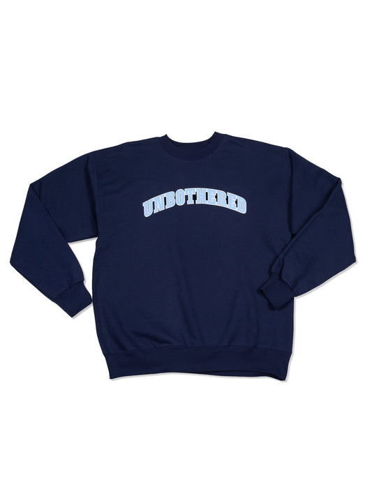 Unbothered Sweatshirt | Navy | Model Image 3 | Uncommon Lifestyle
