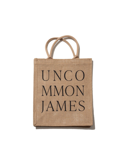 ["UJ Jute Tote Bag ", " Product Image ", " Uncommon Lifestyle"]