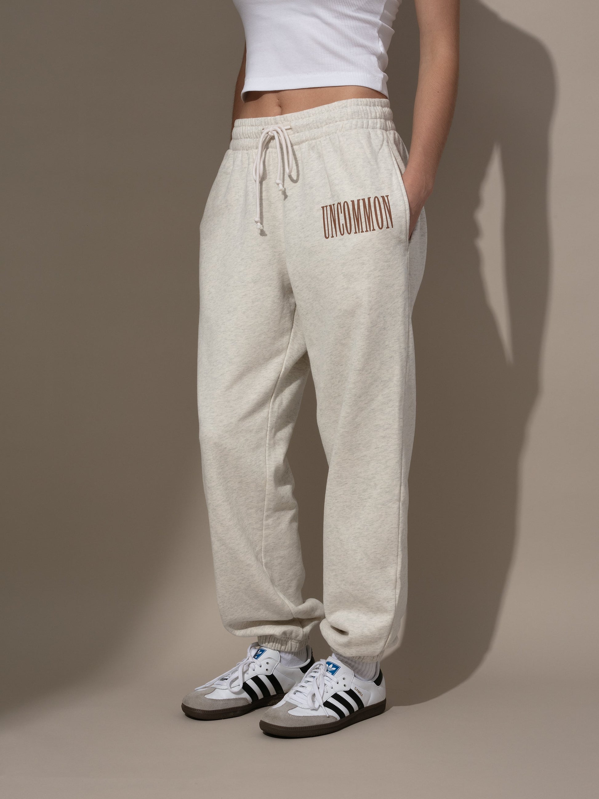 Forever Uncommon Sweatpants | Brown | Model Image | Uncommon Lifestyle