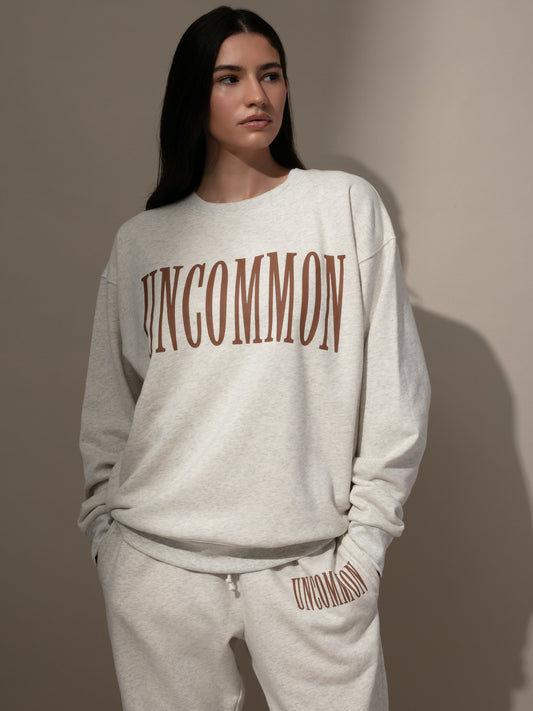Forever Uncommon Sweatshirt |  Brown | Model Image | Uncommon Lifestyle