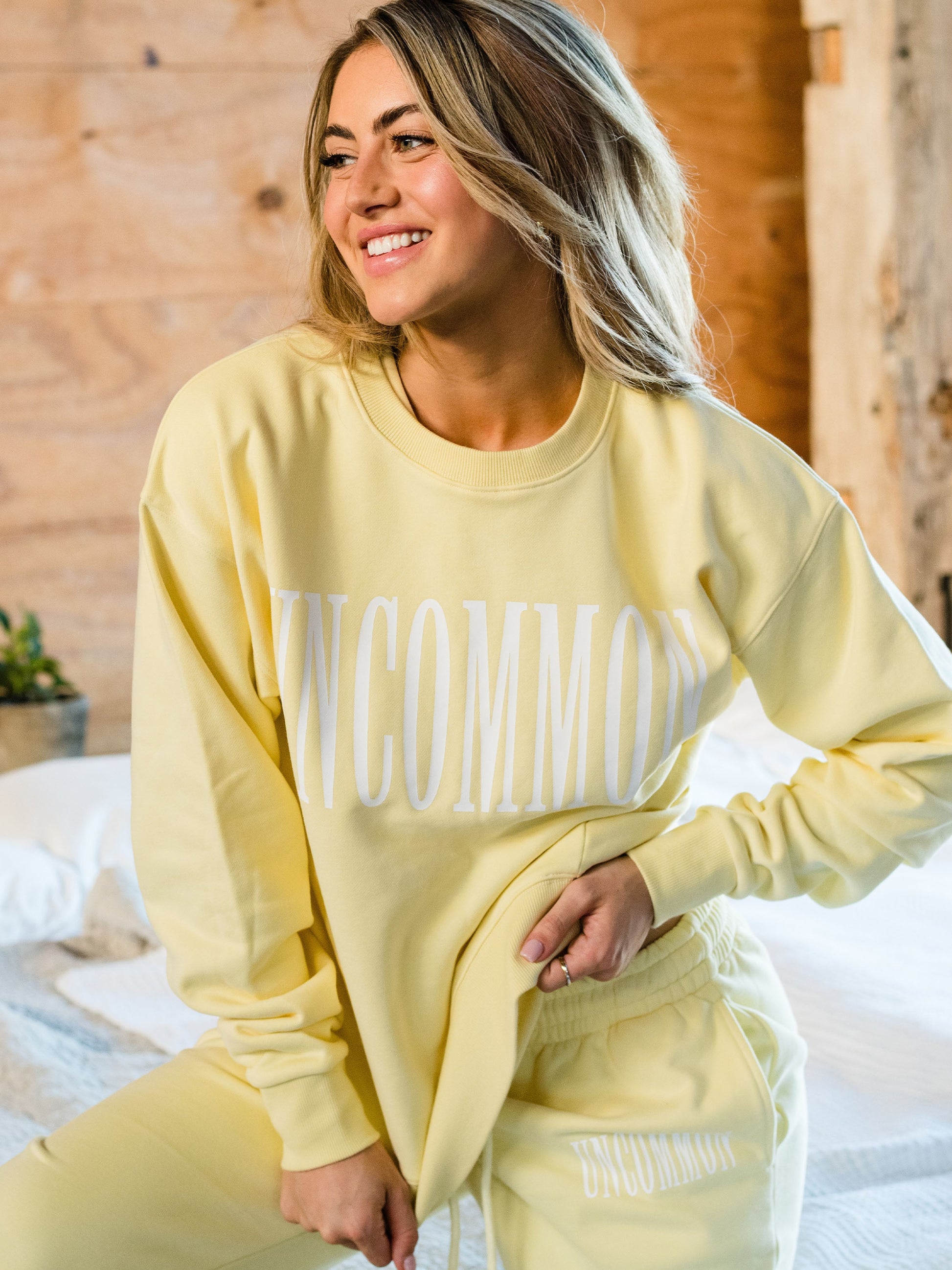 Forever Uncommon Sweatshirt |  Yellow | Campaign Image | Uncommon Lifestyle