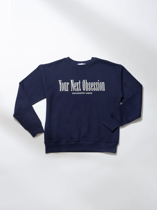 Obsessed Sweatshirt | Navy | Model Image | Uncommon Lifestyle