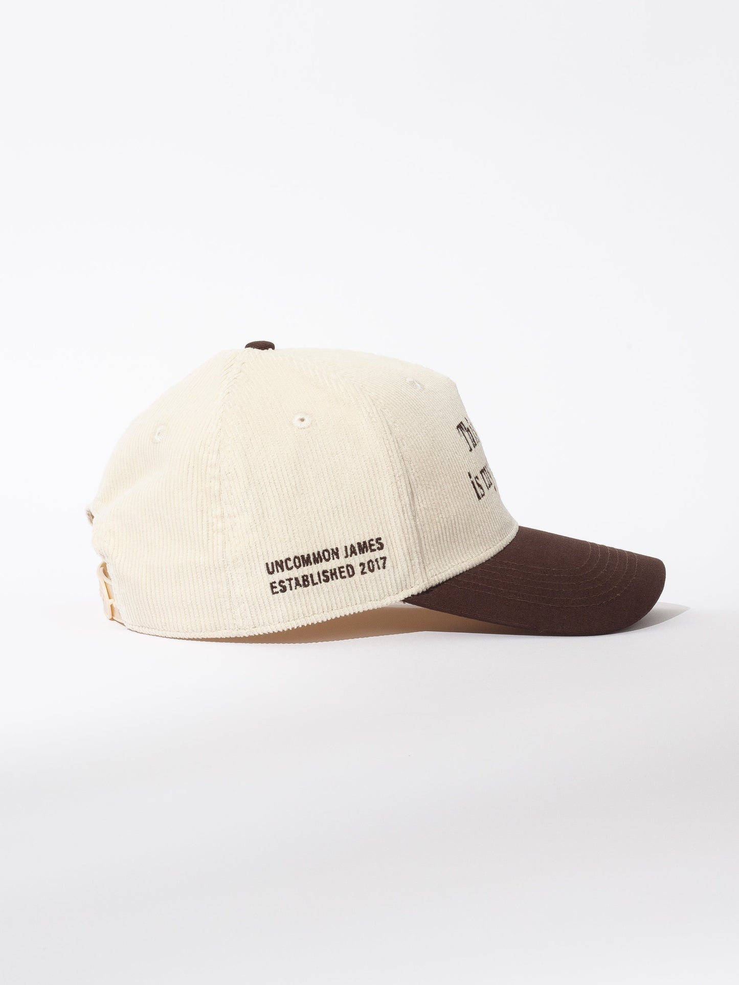 Rodeo Corduroy Trucker Hat | Brown and Ivory | Product Image | Uncommon Lifestyle