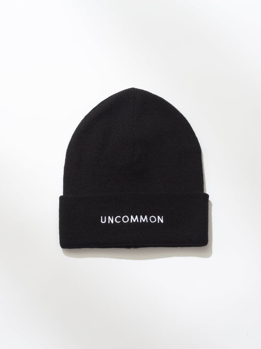 Uncommon Beanie | Black | Model Image | Uncommon Lifestyle