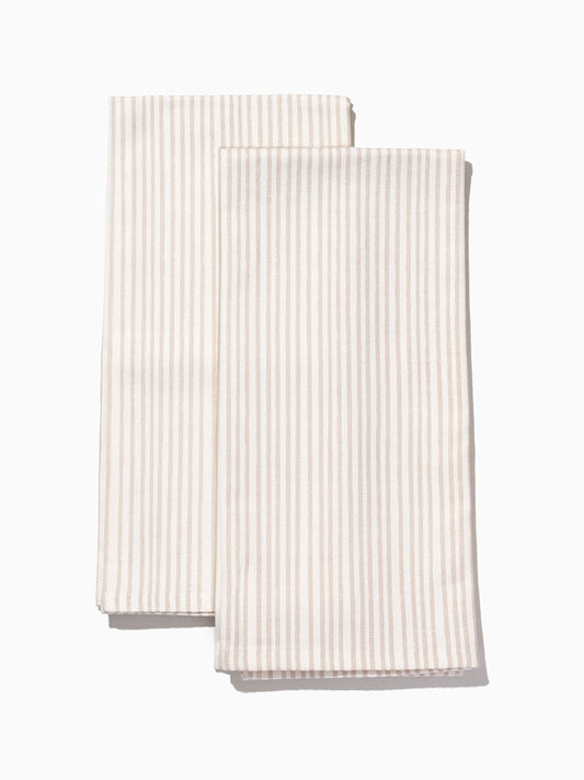 Tan Striped Dish Towel (Set of 2) | Lifestyle Image | Uncommon Lifestyle