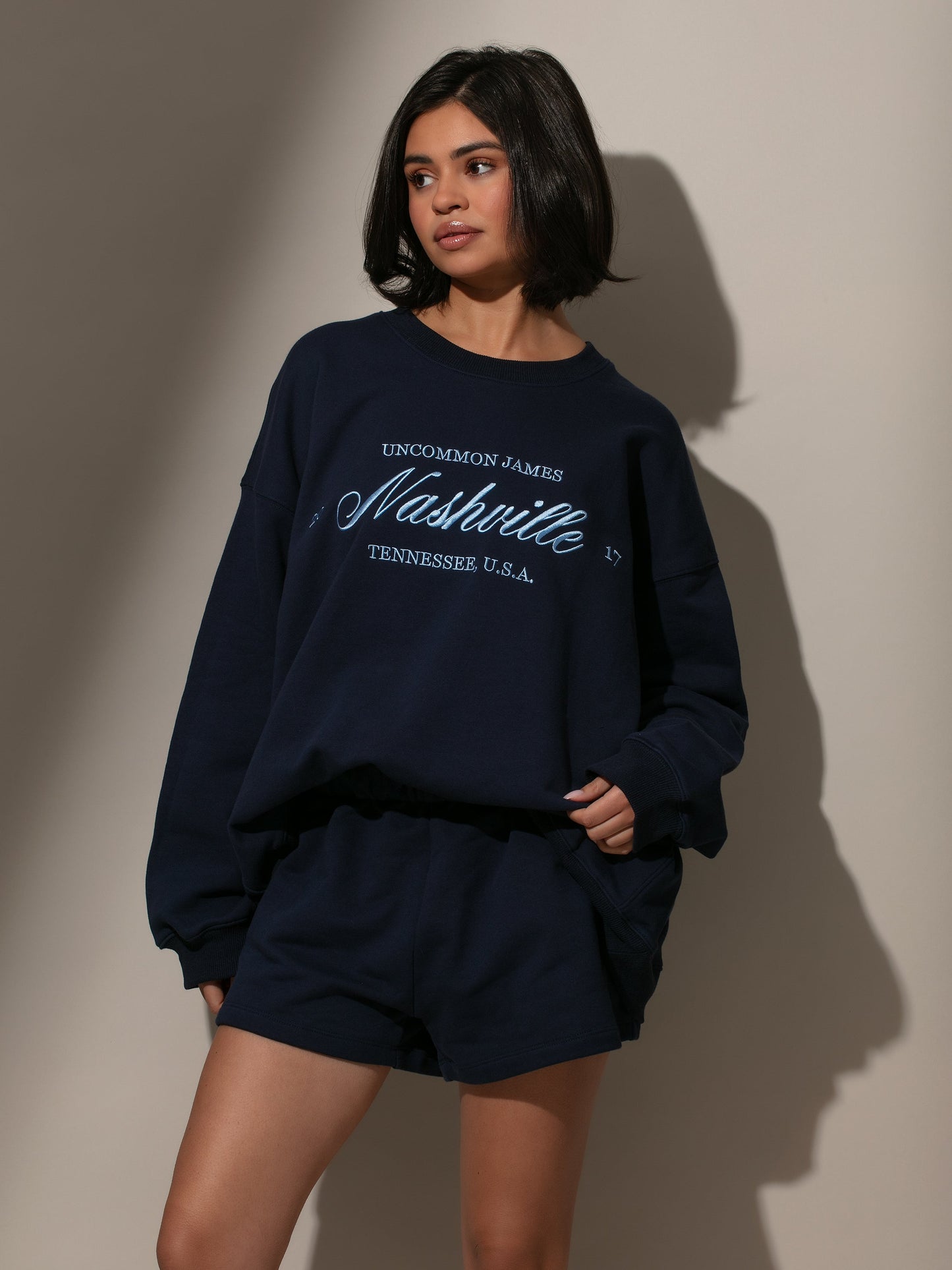 That Girl Sweat Short | Navy | Lifestyle Image | Uncommon Lifestyle