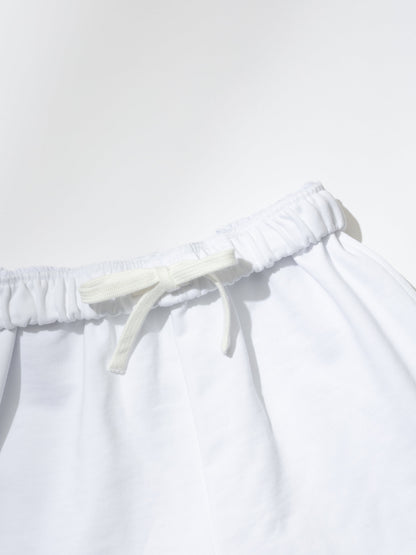 ["That Girl Sweat Short ", " White ", " Product Detail Image ", " Uncommon Lifestyle"]