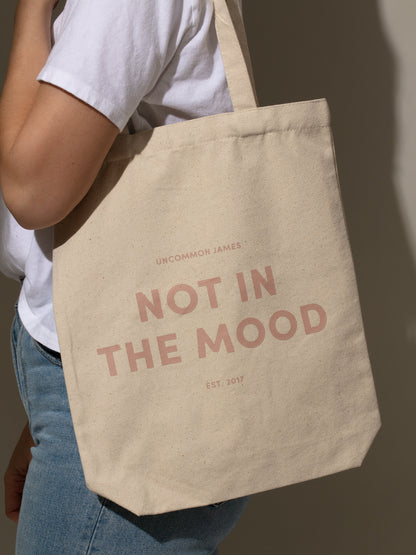 ["Not In The Mood Canvas Tote Bag ", " Model Image 2 ", " Uncommon Lifestyle"]