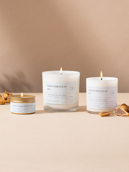 ["Mediterranean Fig Candle ", " 4 OZ 10 OZ 16 OZ ", " Group Image ", " Uncommon Lifestyle"]