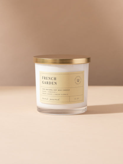 ["French Garden Candle ", " 16 OZ ", " Product Image ", " Uncommon Lifestyle"]