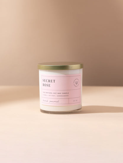 ["Secret Rose Candle ", " 10 OZ ", " Product Detail Image ", " Uncommon James Home"]