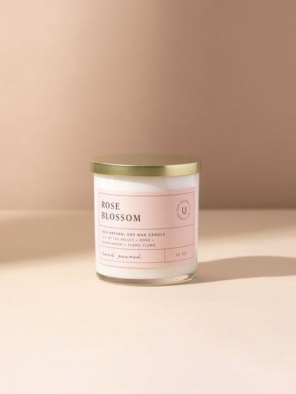 Rose Blossom Candle | 10 OZ | Product Image | Uncommon Lifestyle