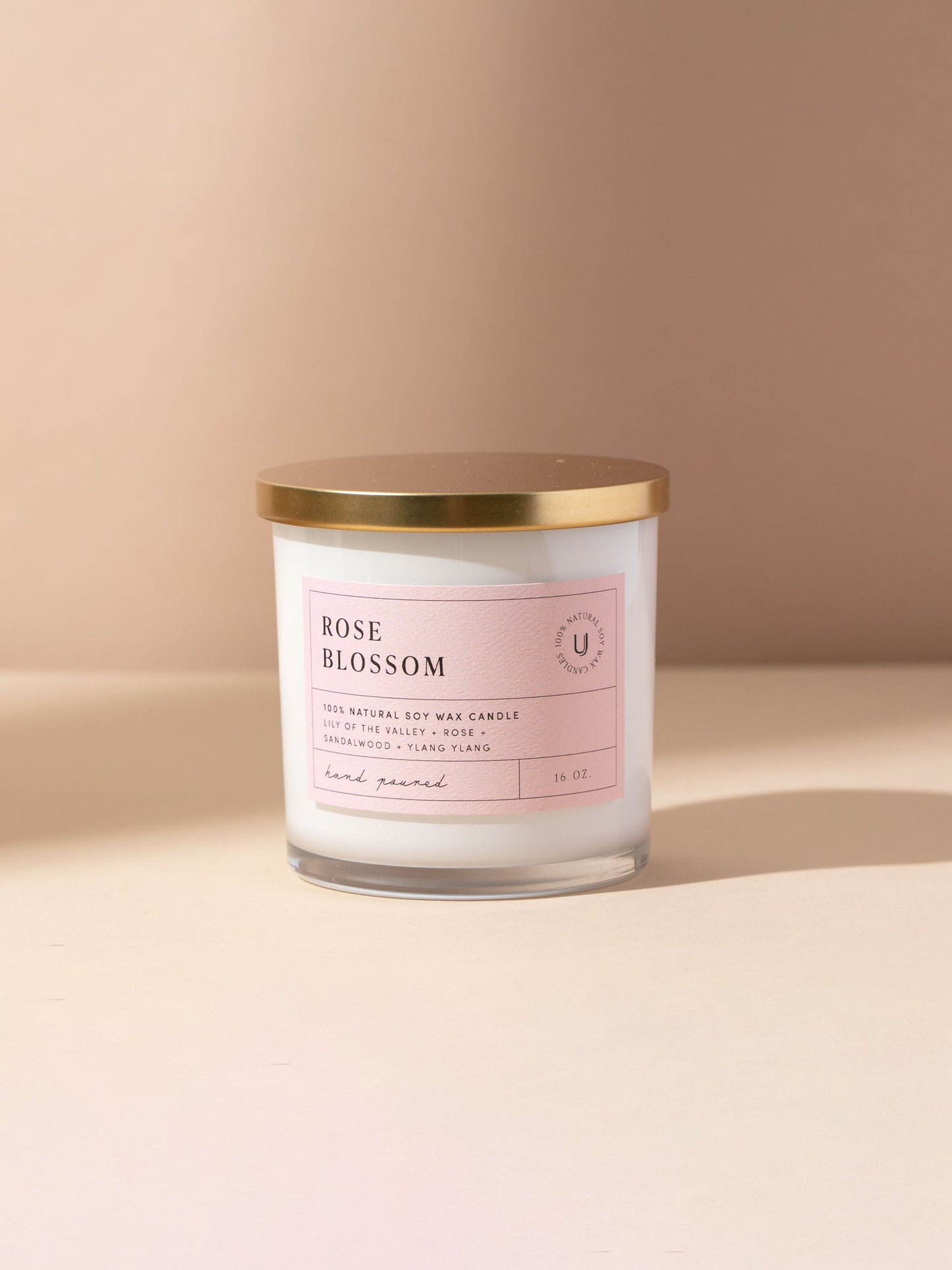 Rose Blossom Candle | 16 OZ | Product Image | Uncommon Lifestyle