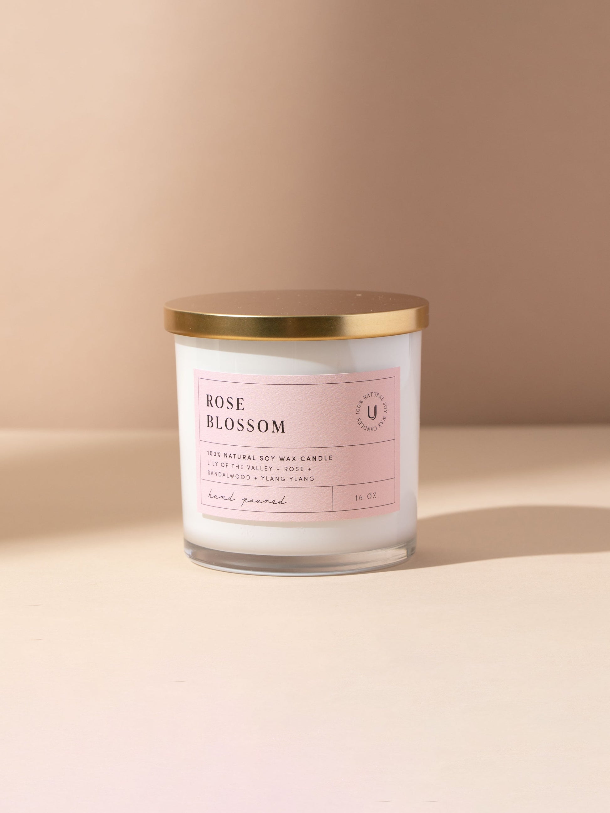 Rose Blossom Candle | 16 OZ | Product Image | Uncommon Lifestyle