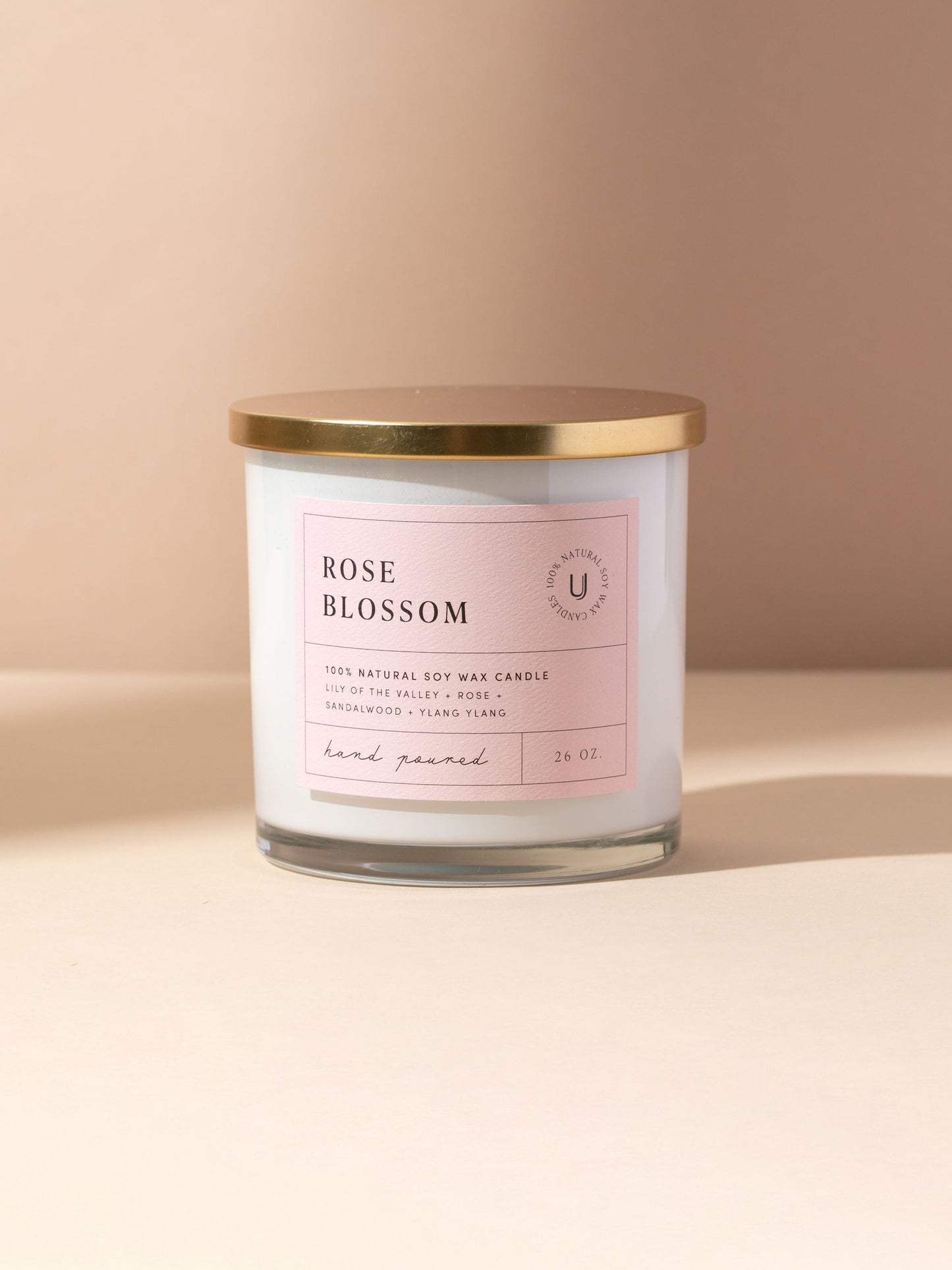 Rose Blossom Candle | 26 OZ | Product Image | Uncommon Lifestyle