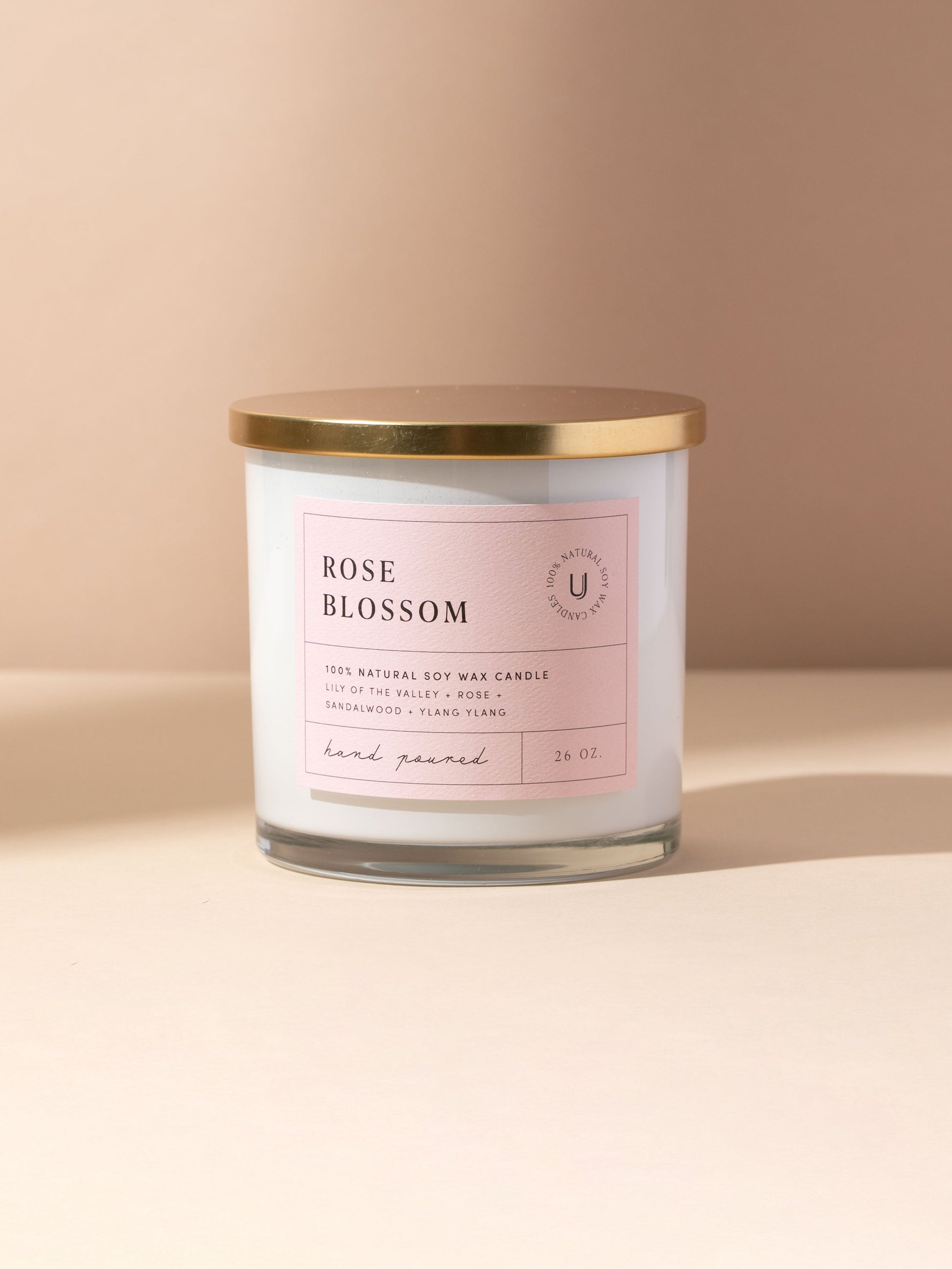 Rose Blossom Candle | 26 OZ | Product Image | Uncommon Lifestyle