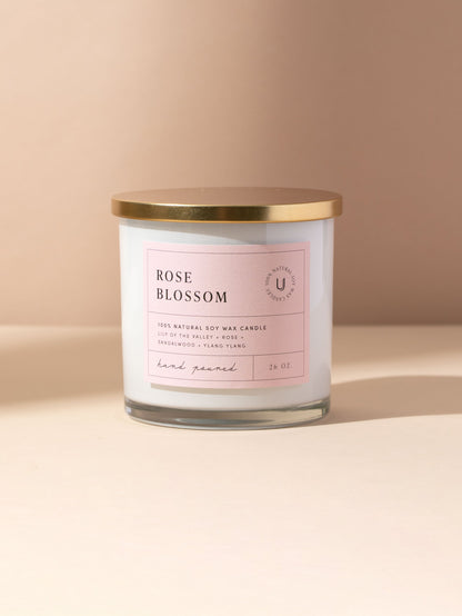 ["Rose Blossom Candle ", " 26 OZ ", " Product Image ", " Uncommon Lifestyle"]